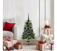 vidaXL Árbol de Navidad con 150 LED con soporte Verde 90 cm PE
