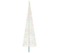 vidaXL Árbol de Navidad con Luces, estacas y mástil 500 cm 1534 LED