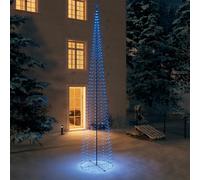 vidaXL Árbol de Navidad cono 752 LEDs azul 160x500 cm