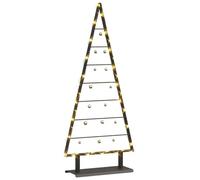 vidaXL Árbol de Navidad de metal Negro 125,5 cm Acero