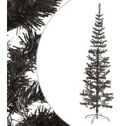 vidaXL Árbol de Navidad delgado negro 180 cm