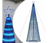 vidaXL Árbol de Navidad LED, 1028 luces azules, 403 cm