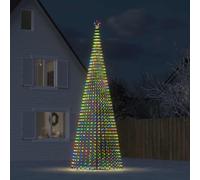 vidaXL Árbol de Navidad LED 1544 LEDs de colores 500 cm