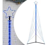 vidaXL Árbol de Navidad LED 525 Leds Azul 302 cm, Árbol de Navidad LED, luz de Navidad, luz de Navidad LED, luz de Navidad para Exteriores