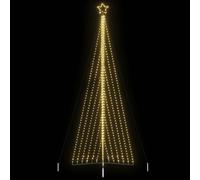 vidaXL Árbol de Navidad LED 789 LEDs blanco cálido 476 cm