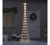 vidaXL Árbol de Navidad LED, 290 LED cálidos, 250 cm, Metal