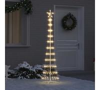 vidaXL Árbol de Navidad LED Cálido 51 x 51 x 190 cm Metal