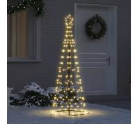 vidaXL Árbol de Navidad LED con 390 LED Cálido 250 cm Hierro