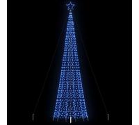 vidaXL Árbol de Navidad LED con estacas 1534 LEDs azul 500 cm