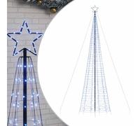vidaXL Árbol de Navidad LED con estacas 1534 Leds Azul 500 cm, Árbol de Navidad LED, luz de Navidad, luz de Navidad LED, luz de Navidad para Exteriores