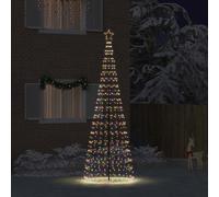 vidaXL Árbol de Navidad LED con estacas de tierra Multicolor 400 cm