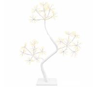 vidaXL Árbol de Navidad LED en forma de S 2 uds. Blanco