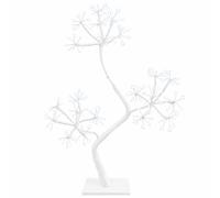 vidaXL Árbol de Navidad LED en forma de S 2 uds. Blanco