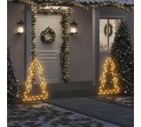 vidaXL Árbol de Navidad luces decorativas con estacas 115 LED 90 cm
