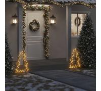 vidaXL Árbol de Navidad luces decorativas con estacas 80 LED 60 cm