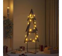 vidaXL Árbol de Navidad 149,5 cm Madera de teca maciza Marrón