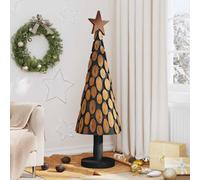 vidaXL Árbol de Navidad Marrón 149 cm Madera de teca maciza
