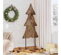 vidaXL Árbol de Navidad Marrón 151 cm Madera de teca maciza