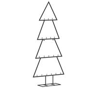vidaXL Árbol de Navidad para Decoración, Adorno para Fiestas, Soporte Decorativo Navideño, Árbol para Hogar Exterior, Metal Negro 90 cm
