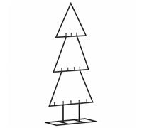 vidaXL Árbol de Navidad para Decoración, Adorno para Fiestas, Soporte Decorativo Navideño, Árbol para Hogar Exterior, Metal Negro 60 cm