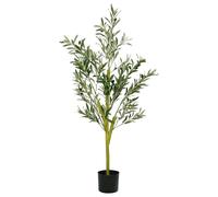 vidaXL Árbol de olivo artificial con 450 hojas verde 120 cm