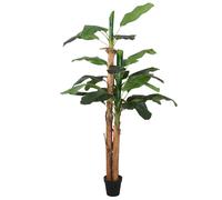 vidaXL Árbol de plátano artificial 22 hojas verde 200 cm