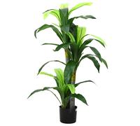 vidaXL Árbol dracaena artificial 36 hojas 120 cm verde