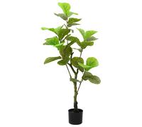 vidaXL Árbol ficus artificial 30 hojas verde 125 cm