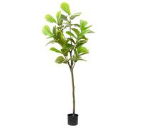 vidaXL Árbol ficus artificial 48 hojas verde 165 cm