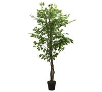 vidaXL Árbol ficus artificial con 756 hojas verde 150 cm