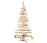 vidaXL Árboles de Navidad Natural 150 cm Madera Maciza de Pino