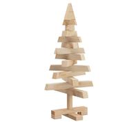 vidaXL Árboles de Navidad Natural 60 cm Madera Maciza de Pino