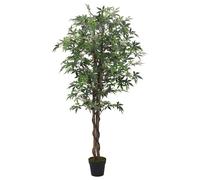 vidaXL Arce artificial con 504 hojas verde 150 cm