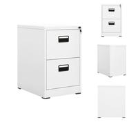 vidaXL Archivador blanco de 46x62x72,5 cm, acero - Archivadores