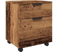vidaXL Archivador móvil de madera reciclada, 45x38x54 cm