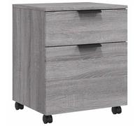 vidaXL Archivador Ruedas Madera contrachapada Gris Sonoma 45x38x54 cm