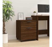 vidaXL Archivador ruedas madera contrachapada roble Sonoma 45x38x54 cm