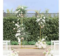 vidaXL Arco de Boda Dorado 100 x 39 x 200 cm Acero