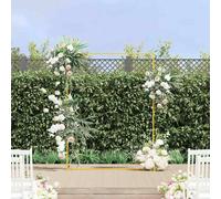 vidaXL Arco de Boda Dorado 150 x 49,5 x 200 cm Acero
