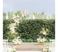 vidaXL Arco de boda sencillo Dorado 220 x 45 x 200 cm Acero