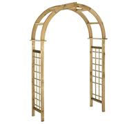 vidaXL Arco de celosía de Madera de Pino Verde impregnada