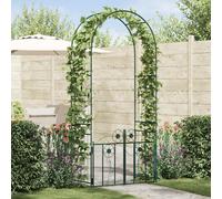 vidaXL Arco de jardín con cerradura Verde 102 x 50 x 218 cm