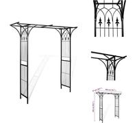 vidaXL Arco de jardín de 200 x 52 x 204 cm - Arco para rosales, celosía y pérgola