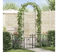 vidaXL Arco de jardín Negro 203 x 50 x 218 cm Acero