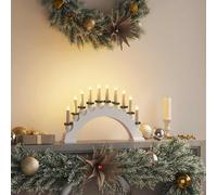 vidaXL Arco de Velas de Navidad con 10 Velas LED 47 x 5 x 29 cm