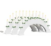 vidaXL Arco decorativo navideño con 10 velas LED, 3 unidades. LEDs de luz cálida