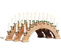 vidaXL Arco decorativo navideño con 10 velas LED, 3 unidades. LEDs de luz cálida