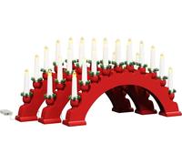 vidaXL Arco decorativo navideño con 10 velas LED, 3 unidades. LEDs de luz cálida
