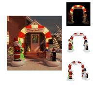 vidaXL Arco inflable navideño con luces LED, 260 cm - Decoración navideña