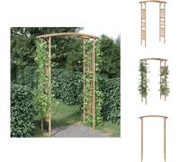 vidaXL Arco para rosales de bambú, 118x40x187 cm - Arcos para rosales, celosías y pérgolas